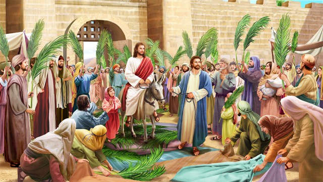 Image result for jesus triumphant entry into jerusalem