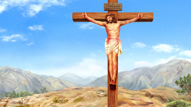 Lord Jesus on the cross,Seven Words of Jesus on The Cross