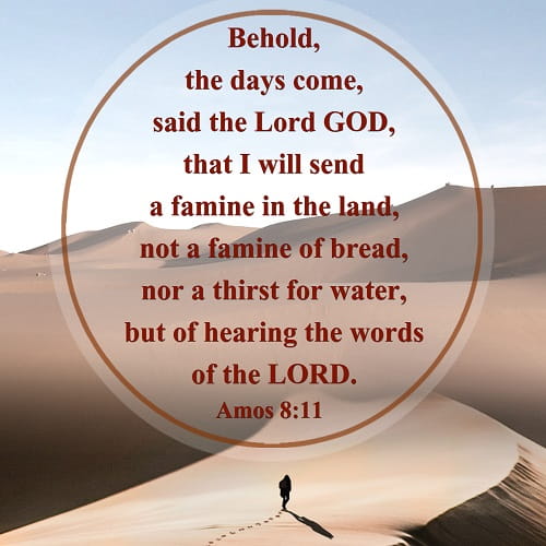 explain amos 8 verse 11
