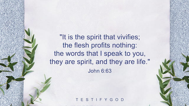 Reflection on John 6:63 – God's Word Is Life
