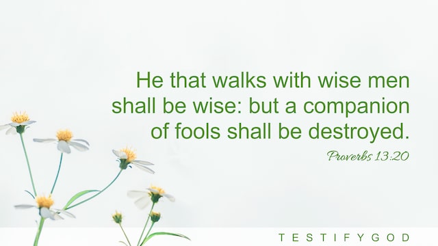 Proverbs 13:20