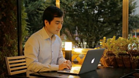 Christian is reading God's words