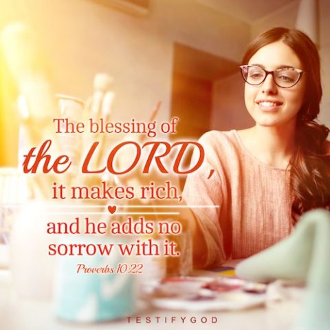 Proverbs 10:22, Gospel Quote, The Blessing of God