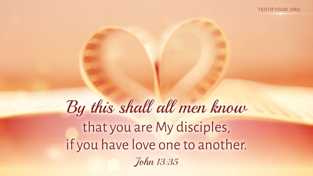 John 13:35, have love one to another