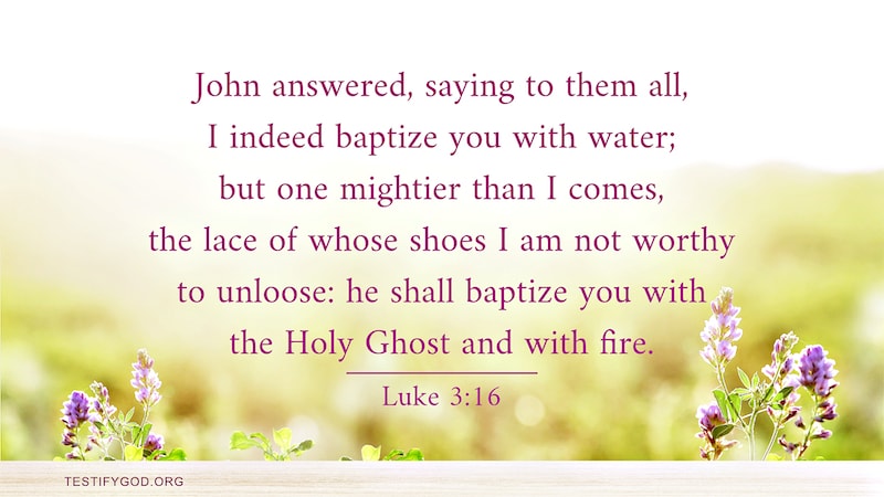 Reflection on Luke 3:16 – John the Baptist and Jesus Christ